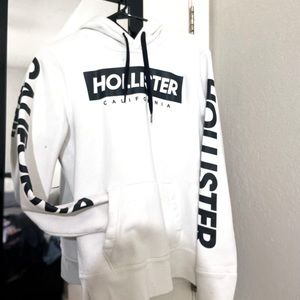 Hollister Men’s Small White Hoodie